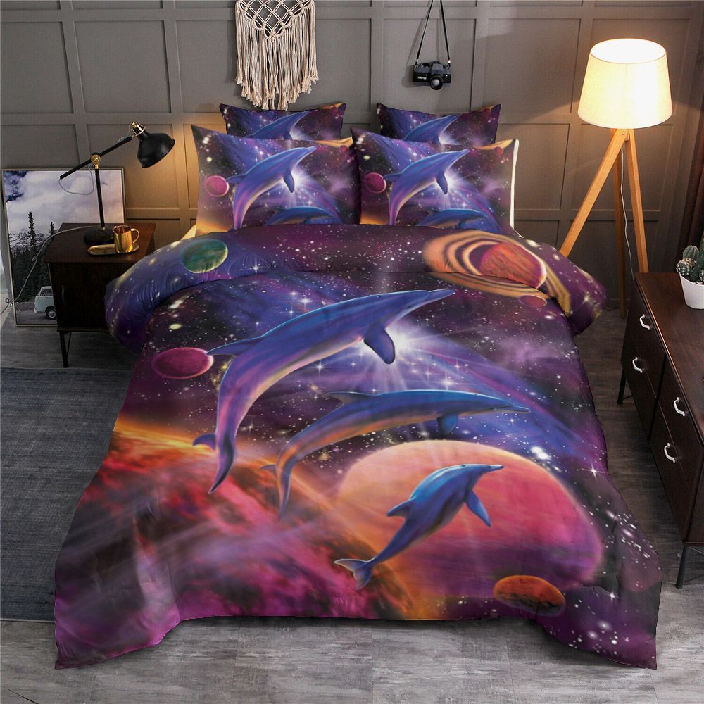 Galaxy Dolphin Bedding Set