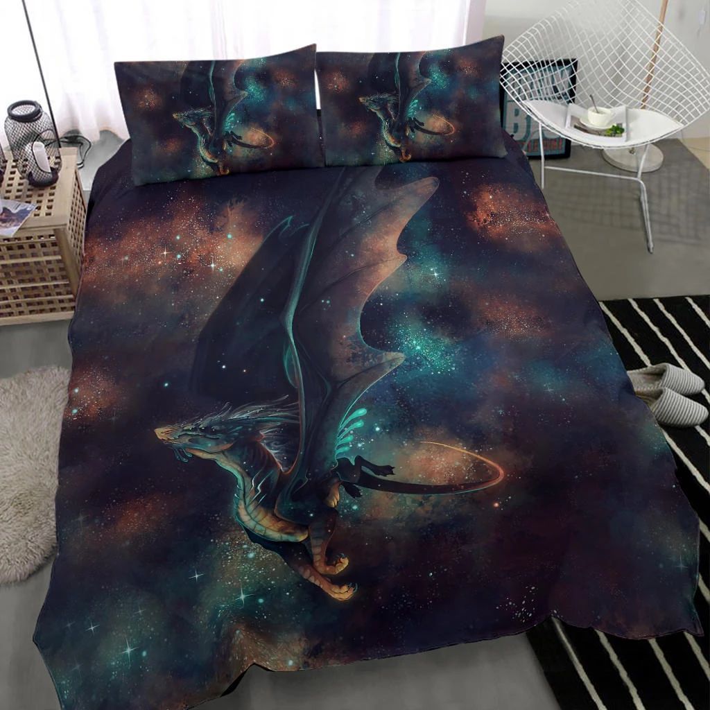 Galaxy Dragon Bedding Set