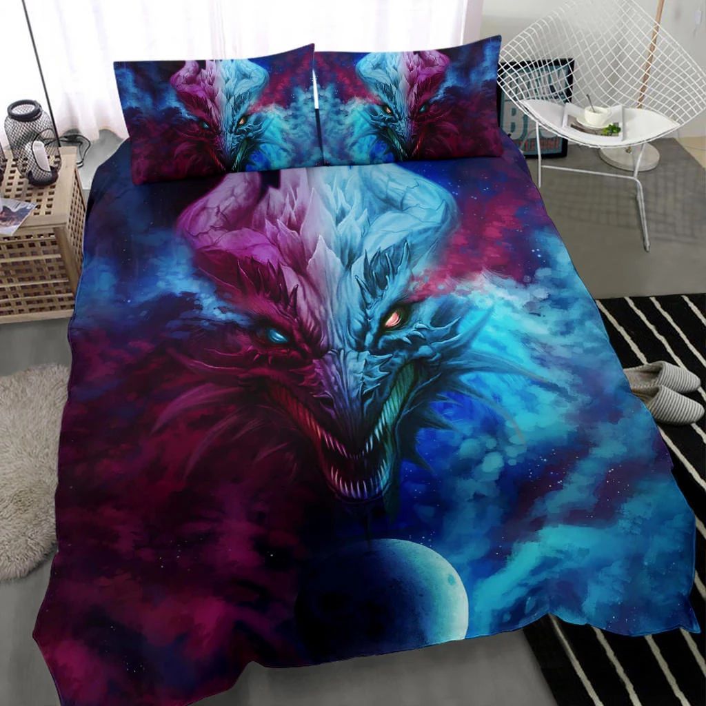 Galaxy Dragon Bedding Set
