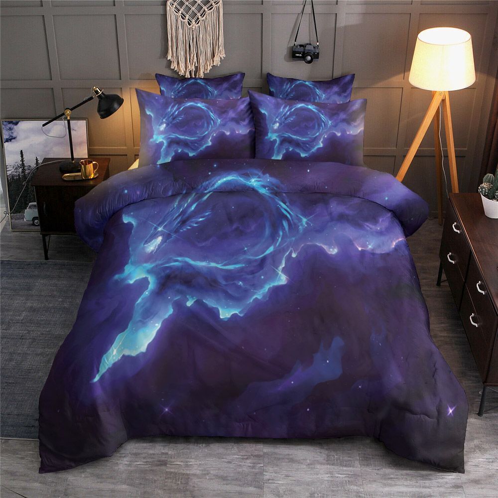 Galaxy Dragon Bedding Set