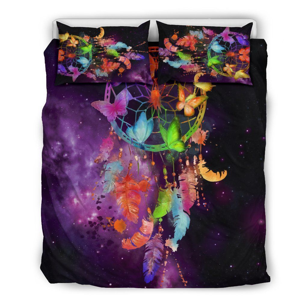 Galaxy Dream Catcher Butterflies Bedding Set