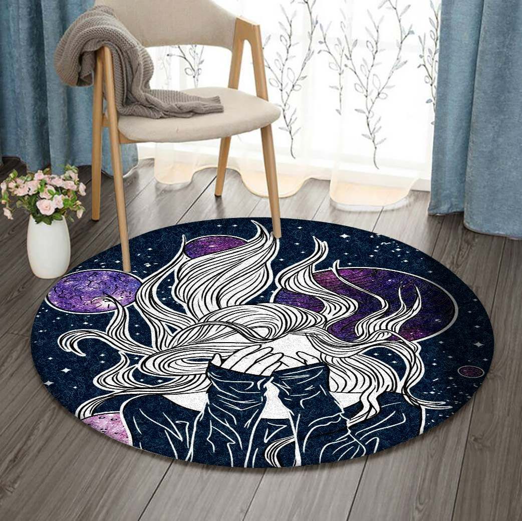 Galaxy Girl Round Carpet