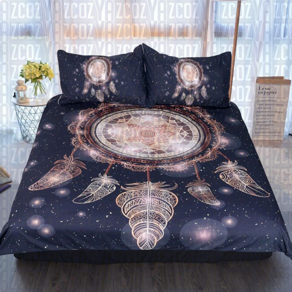 Galaxy Mandala Dreamcatcher Bedding Set
