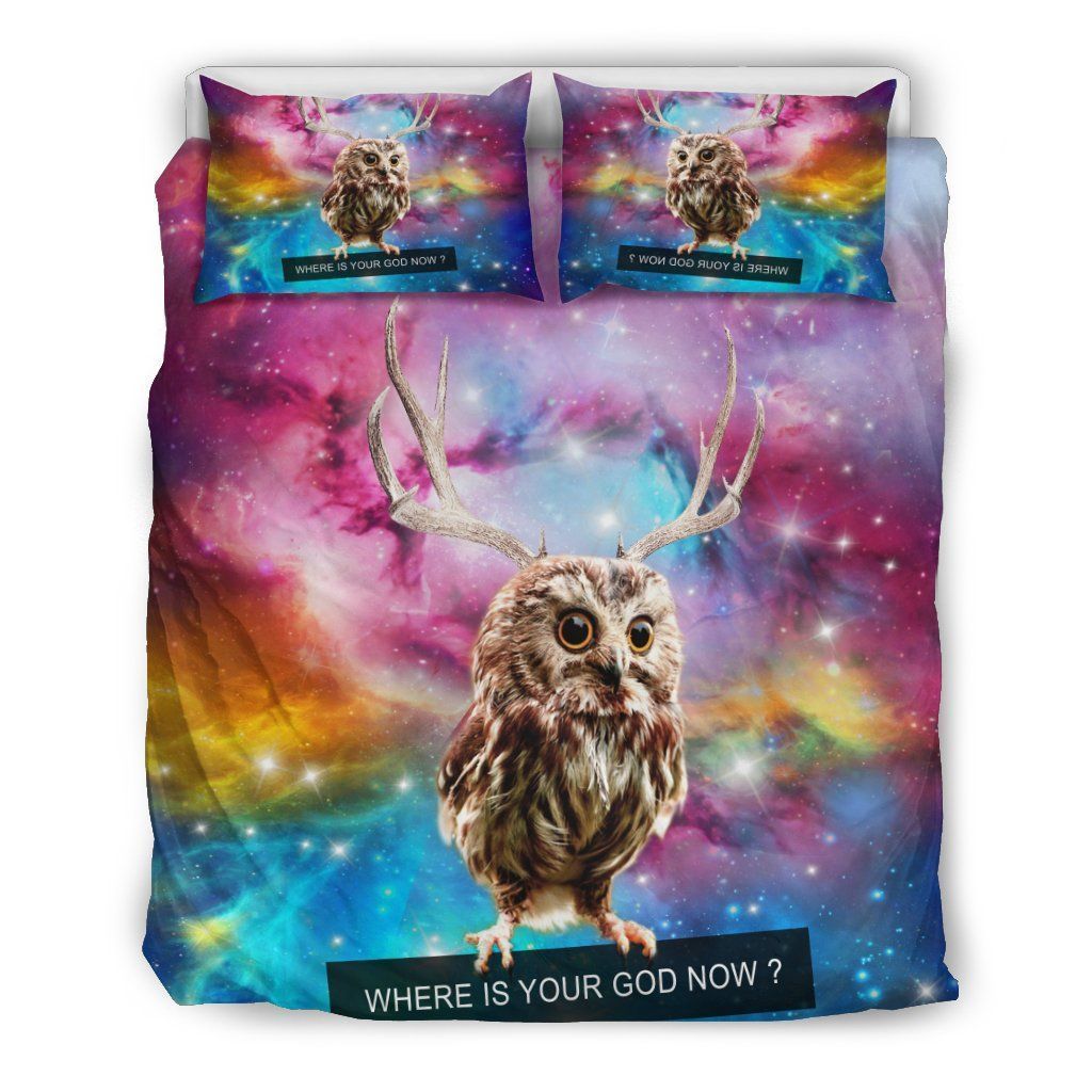Galaxy Owl Bedding Set