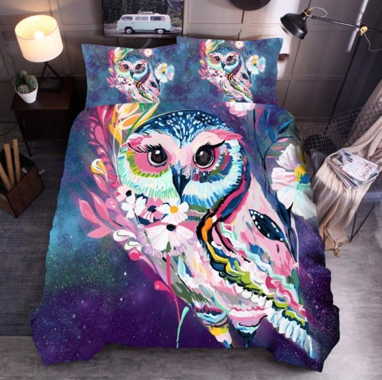 Galaxy Owl Bedding Set