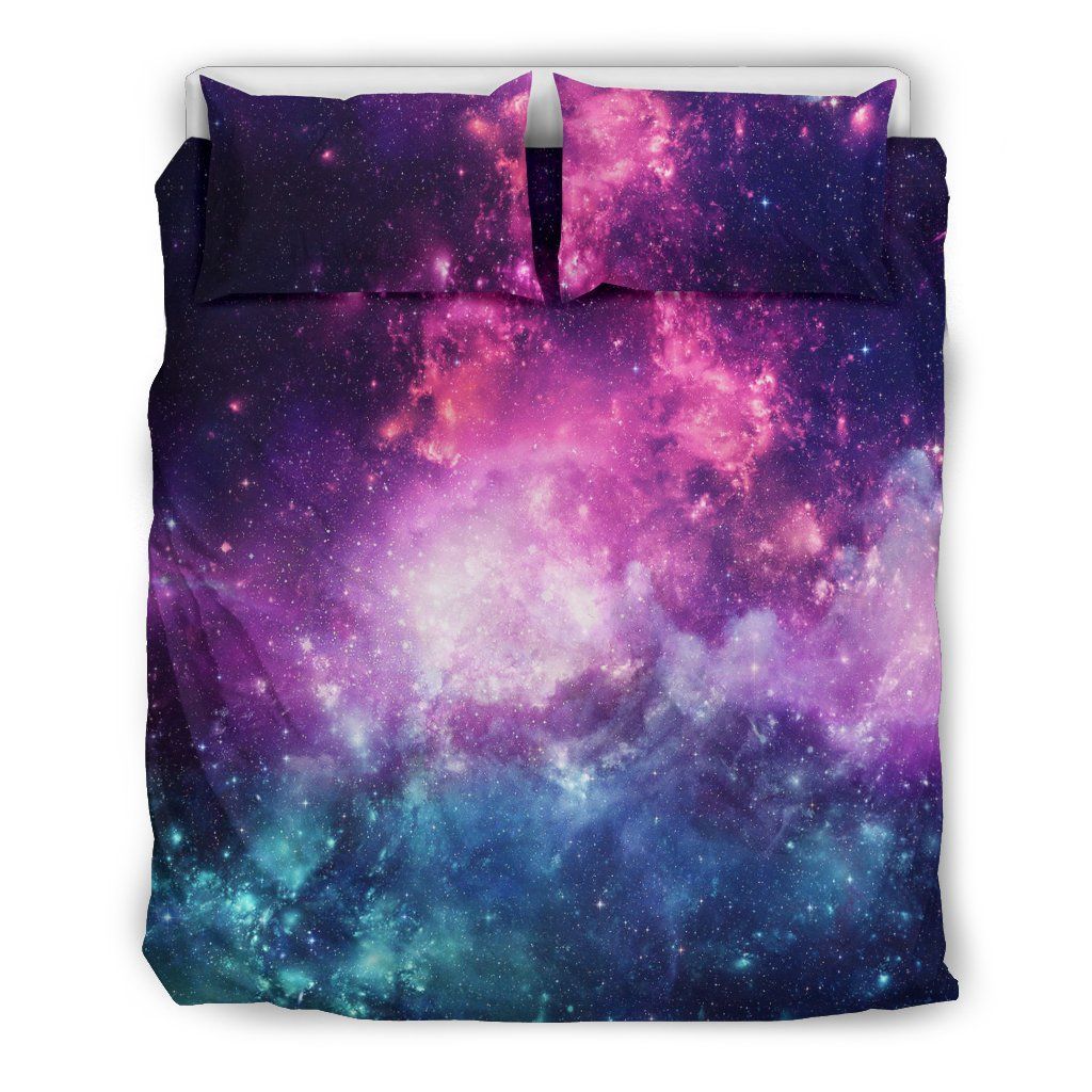 Galaxy Purple Stardust Space Cool Design Comfortable Bedding Set