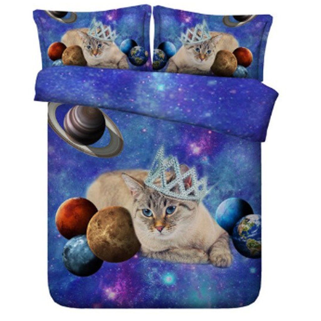 Galaxy Queen Cat Bedding Set
