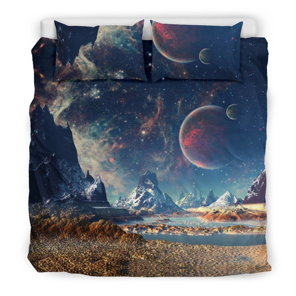 Galaxy Space Earth Cool Design Comfortable Bedding Set