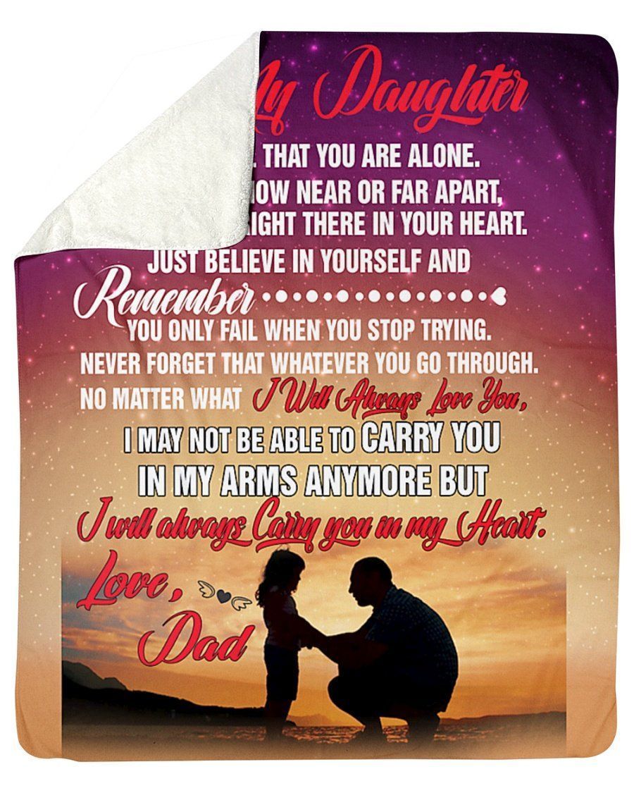 Galaxy To My Daughter From Your Dad Fleece Blanket