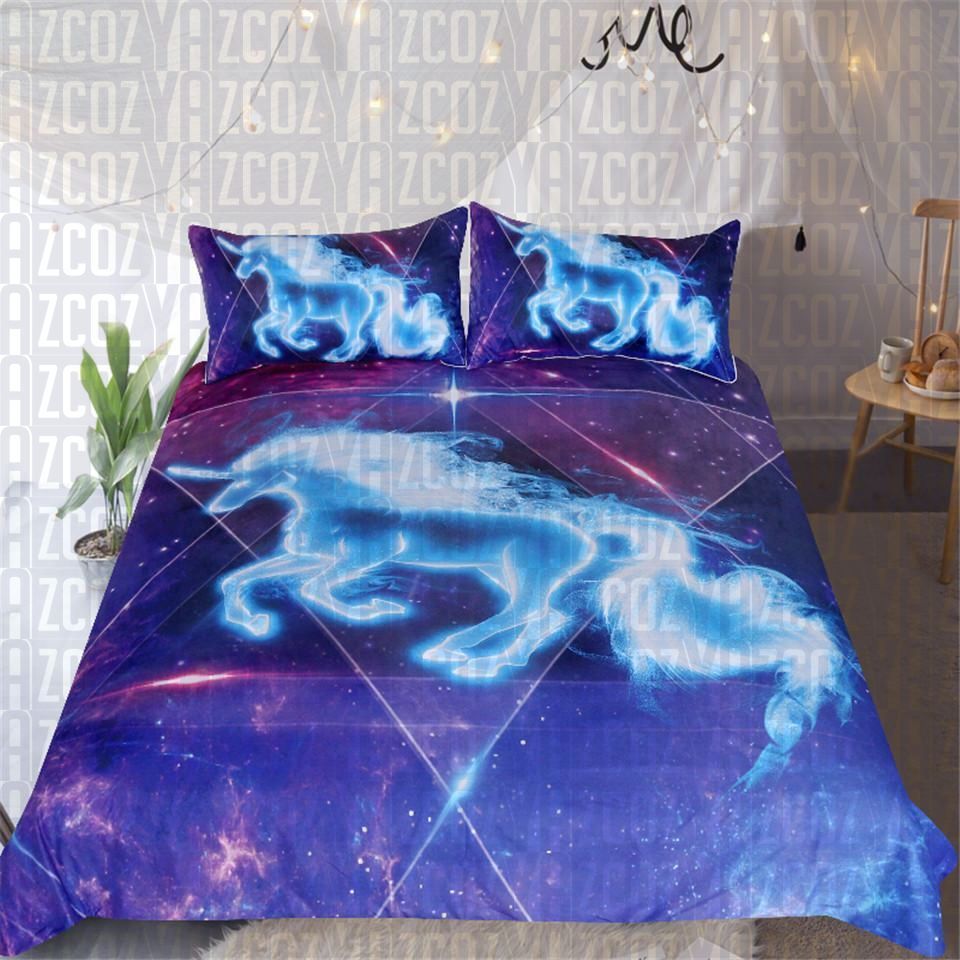Galaxy Unicorn Bedding Set
