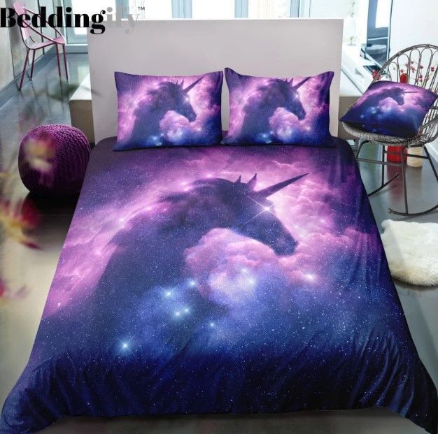 Galaxy Unicorn Bedding Set