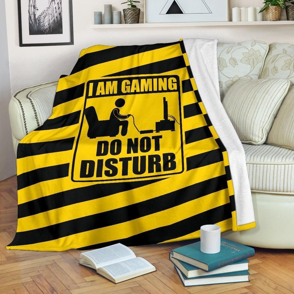 Gaming Do Not Disturb Sherpa Fleece Blanket