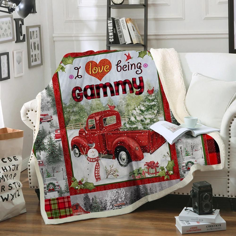 Gammy Christmas Sherpa Fleece Blanket