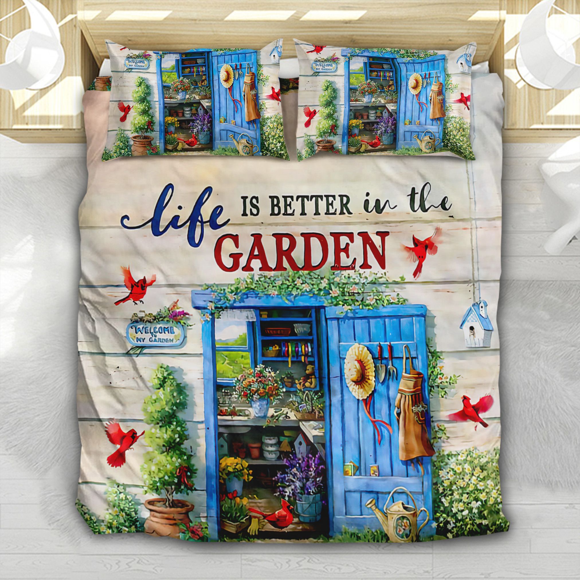 Garden Life Is Better Bedding Set