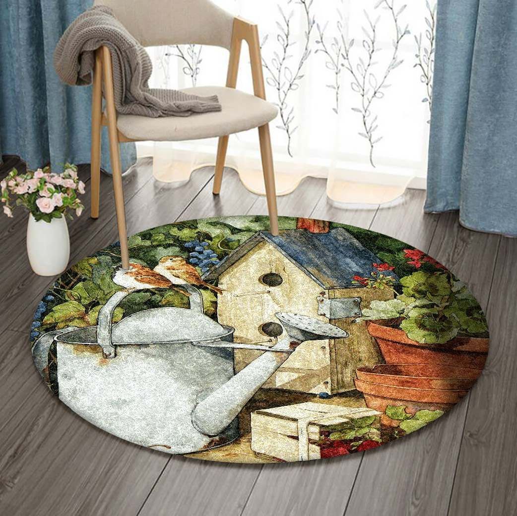 Garden Round Carpet
