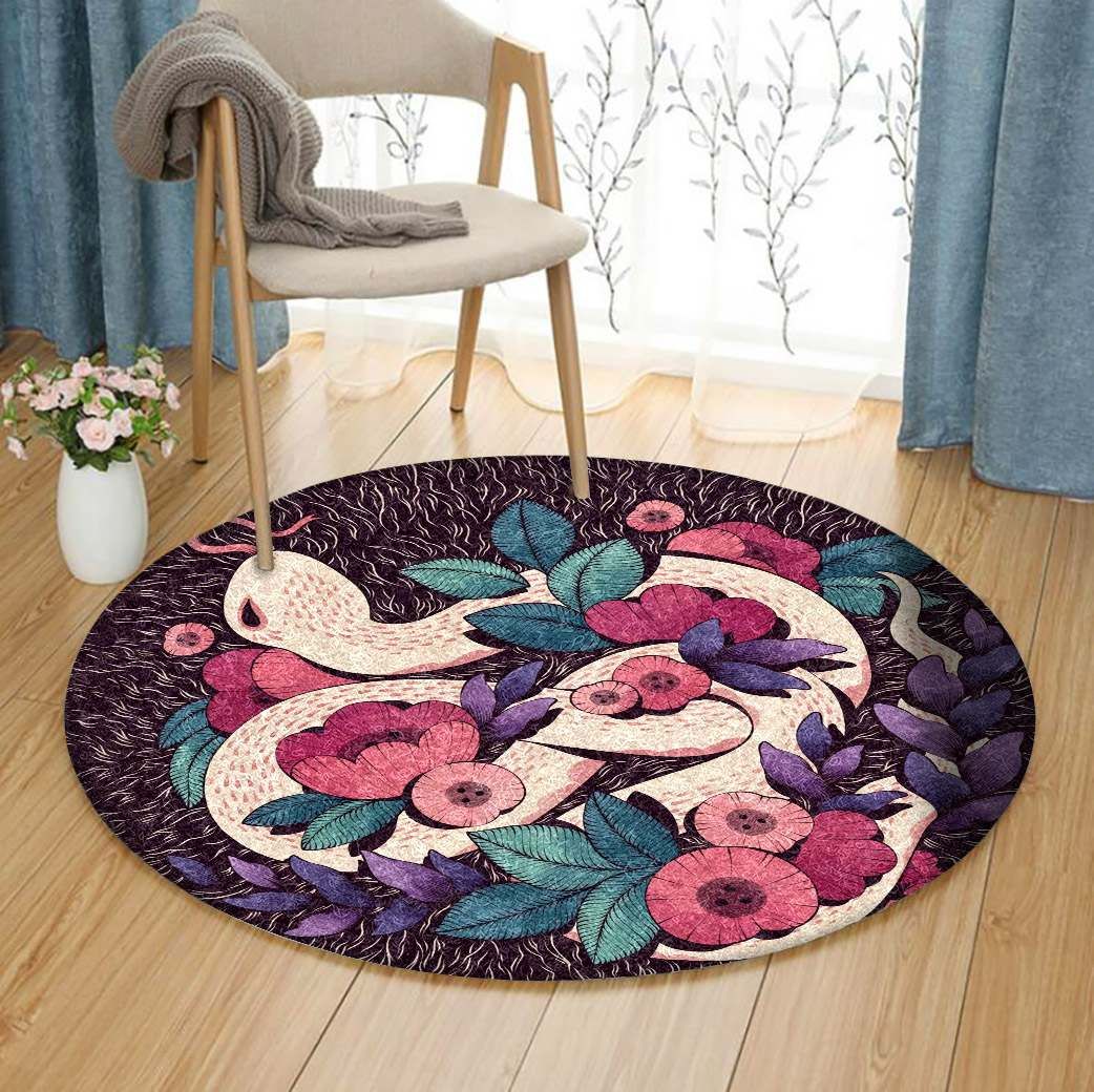 Garden Snake Round Carpet
