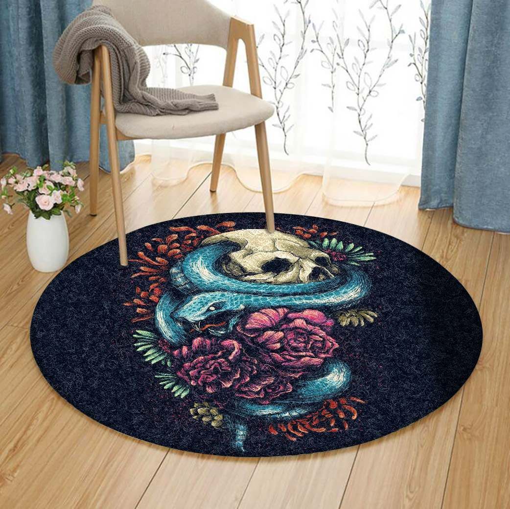 Garden Snake Round Carpet