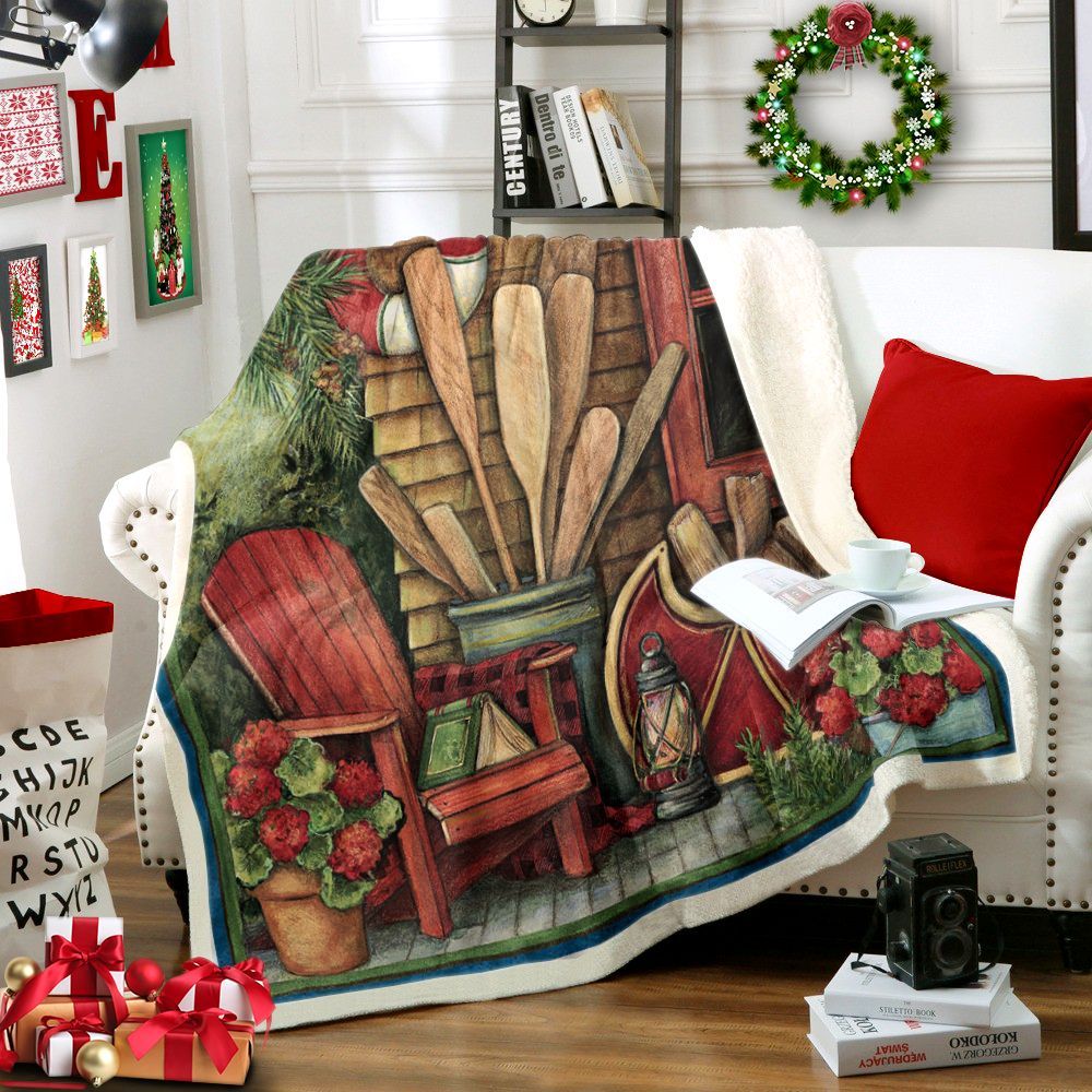 Gardening Sherpa Fleece Blanket