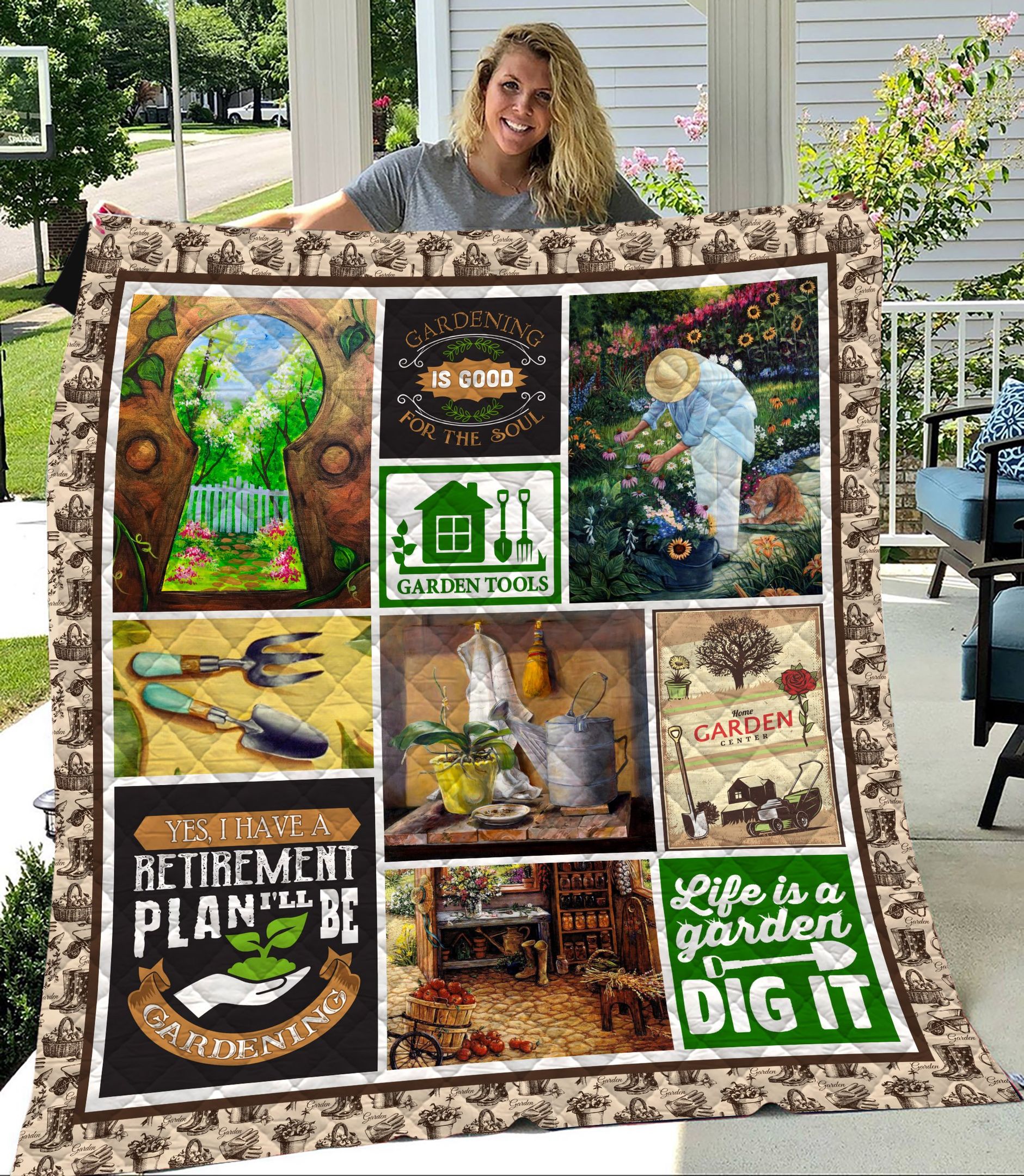 Gardening Lover Quilt Blanket Dhc09121776Dd