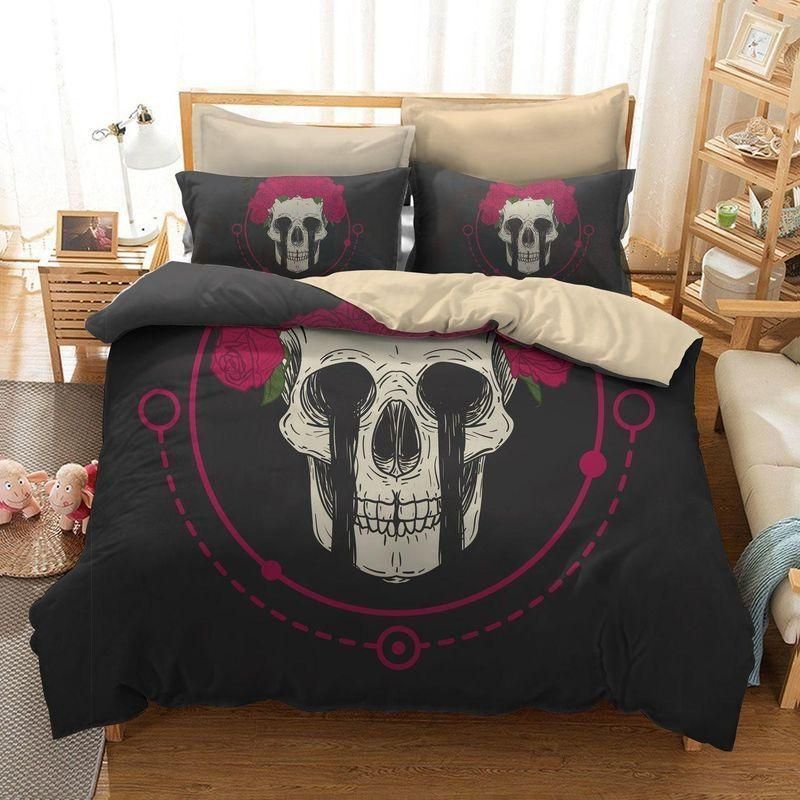 Garland Skull Printed Bedding Set