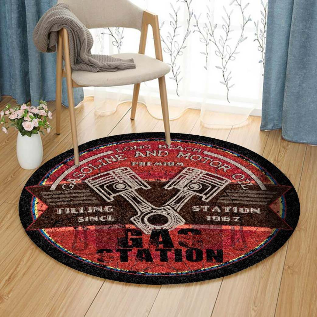 Gasoline Round Carpet