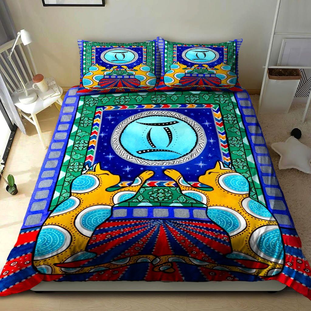 Gemini Cat Zodiac Bedding Set