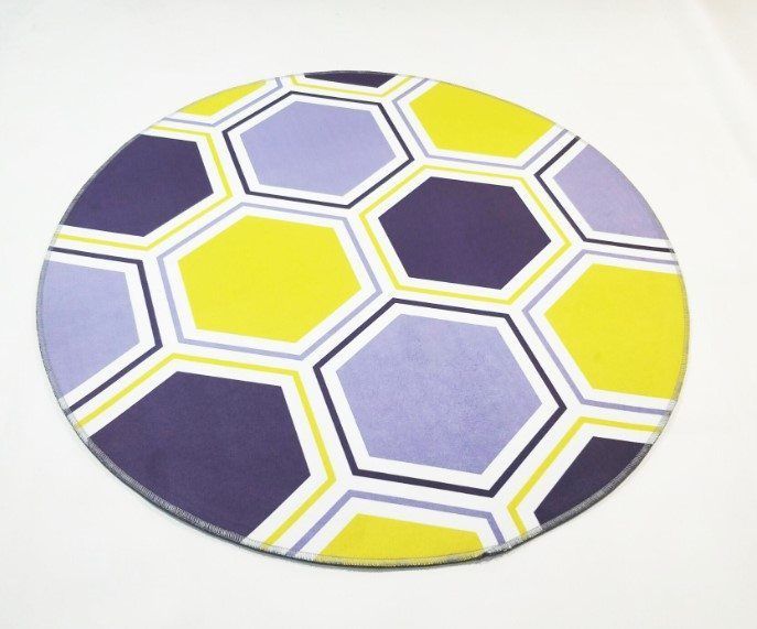 Geometric Round Carpet
