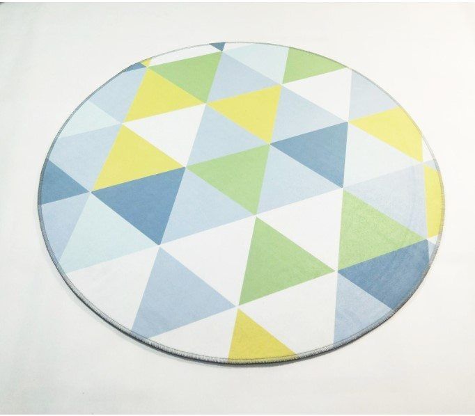 Geometric Round Carpet