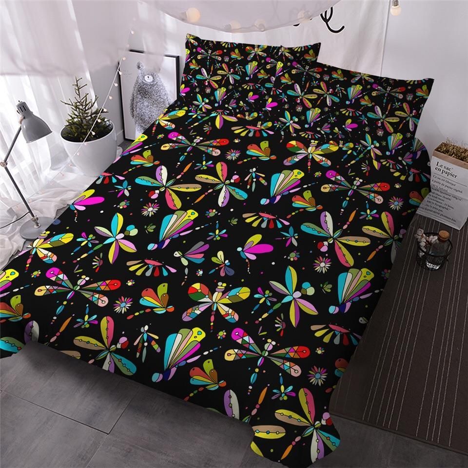 Geometric Dragonflies Bedding Set