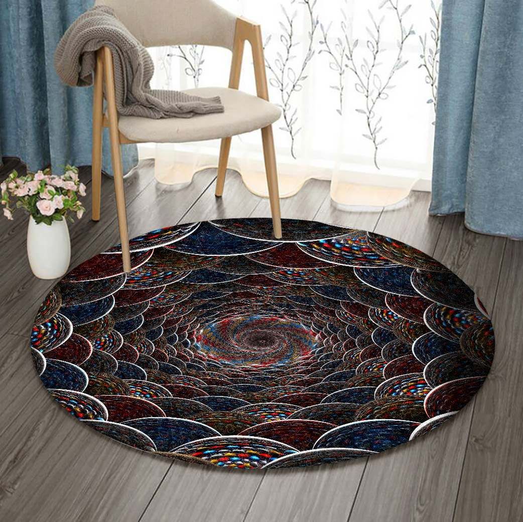 Geometric Round Carpet