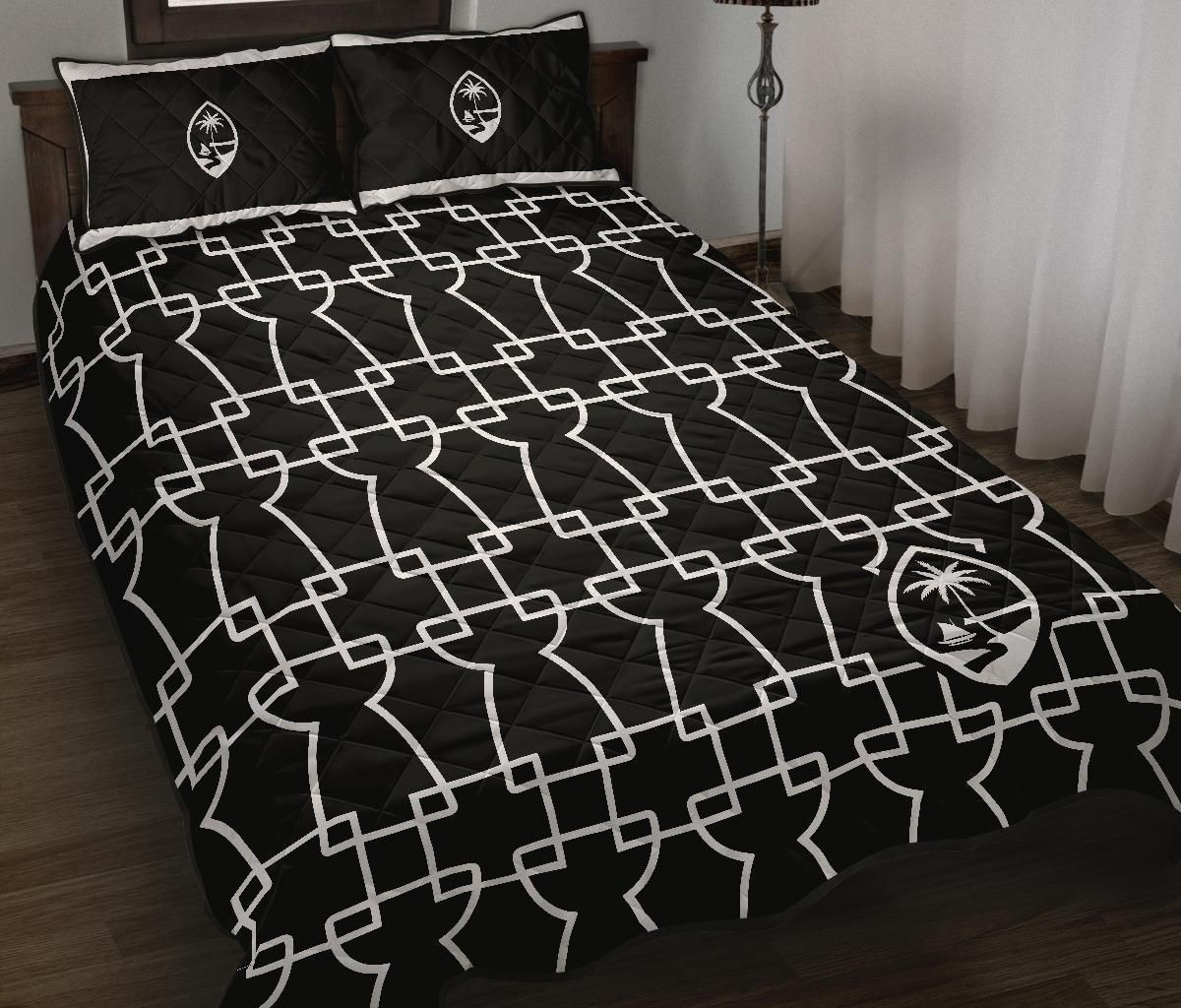 Geometric Latte Guam Bedding Set