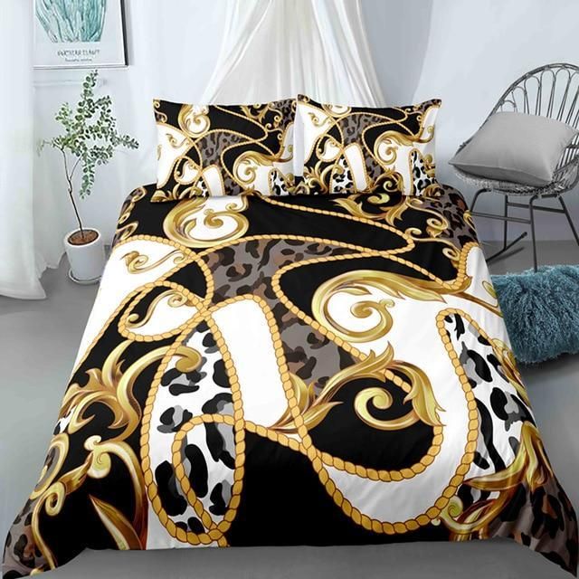 Geometric Royalty Paisley Design Bedding Set