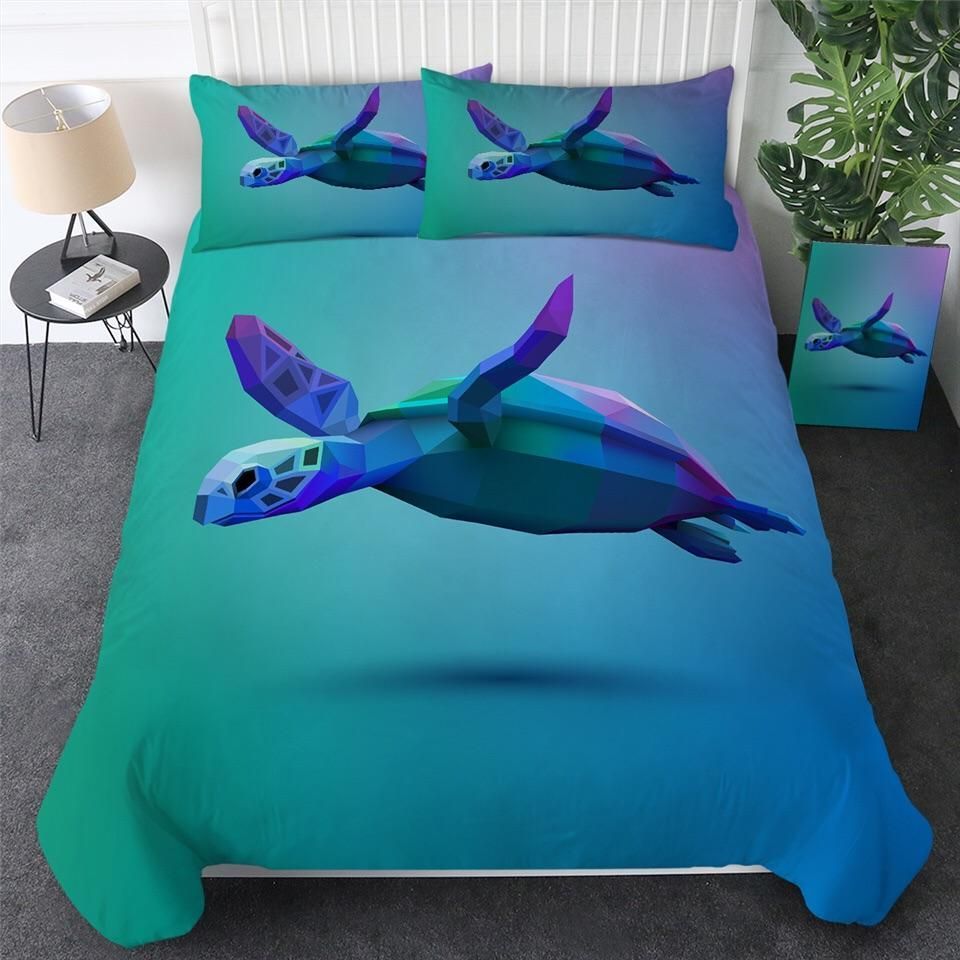 Geometric Turtle Bedding Set