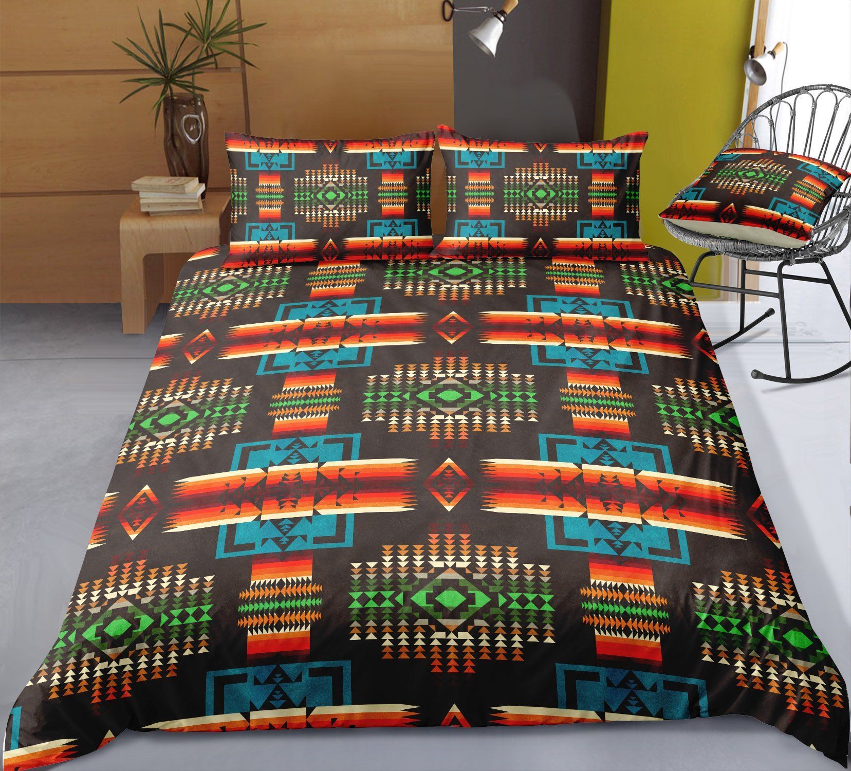 Geometry Western Pattern Bedding Set