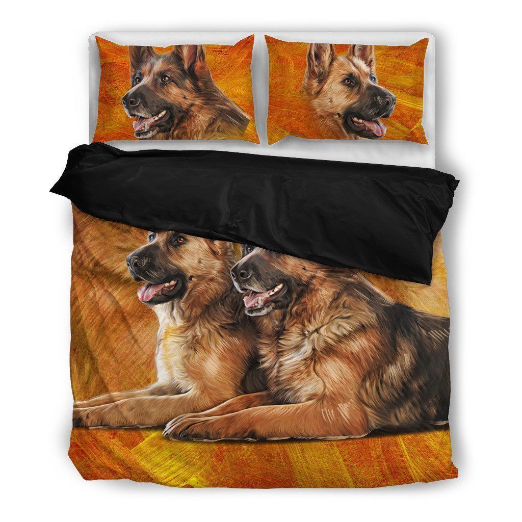 German Shepherd Dog Themed Bedding Set