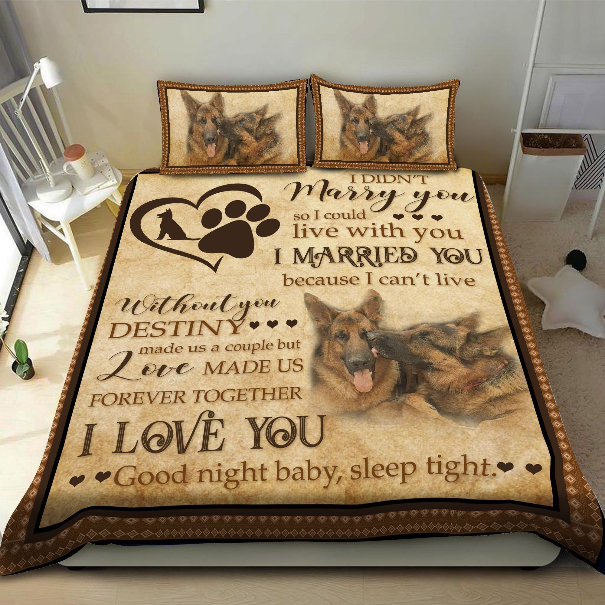 German Shepherd Bedding Set