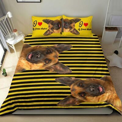 GERMAN SHEPHERD BEIGE Bedding Set