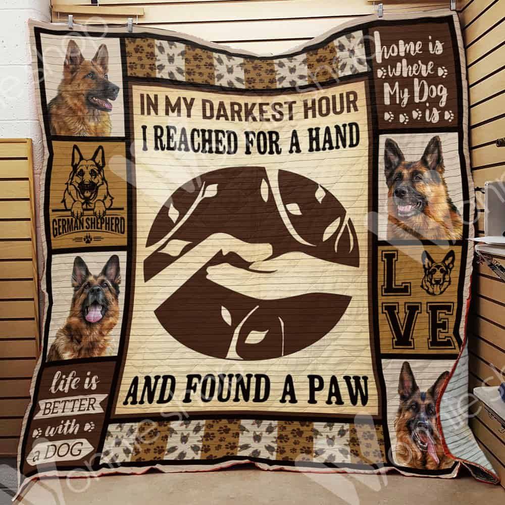 German Shepherd Dog CL15100190MDQ Quilt Blanket