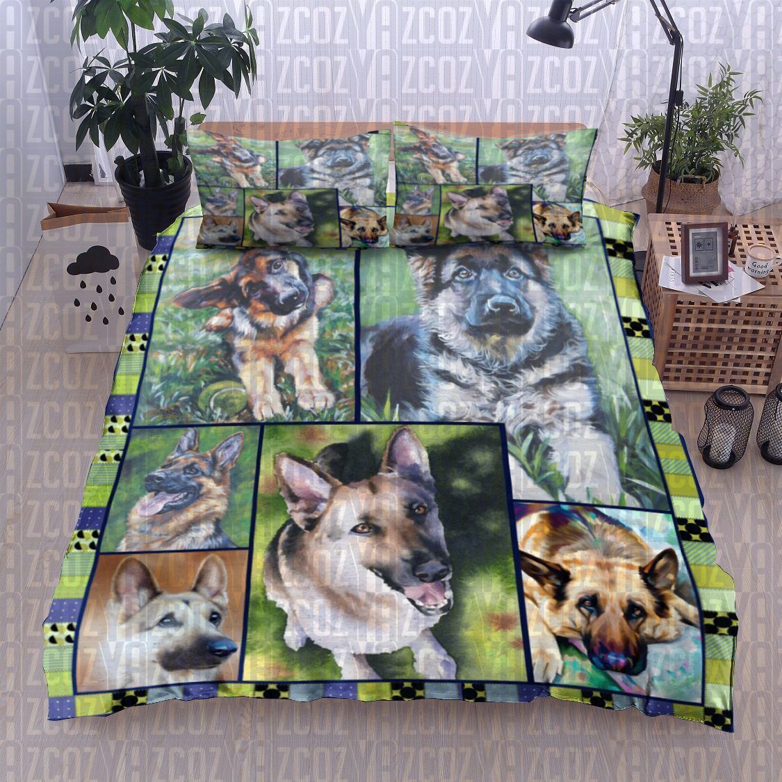German Shepherd Dog Bedding Set