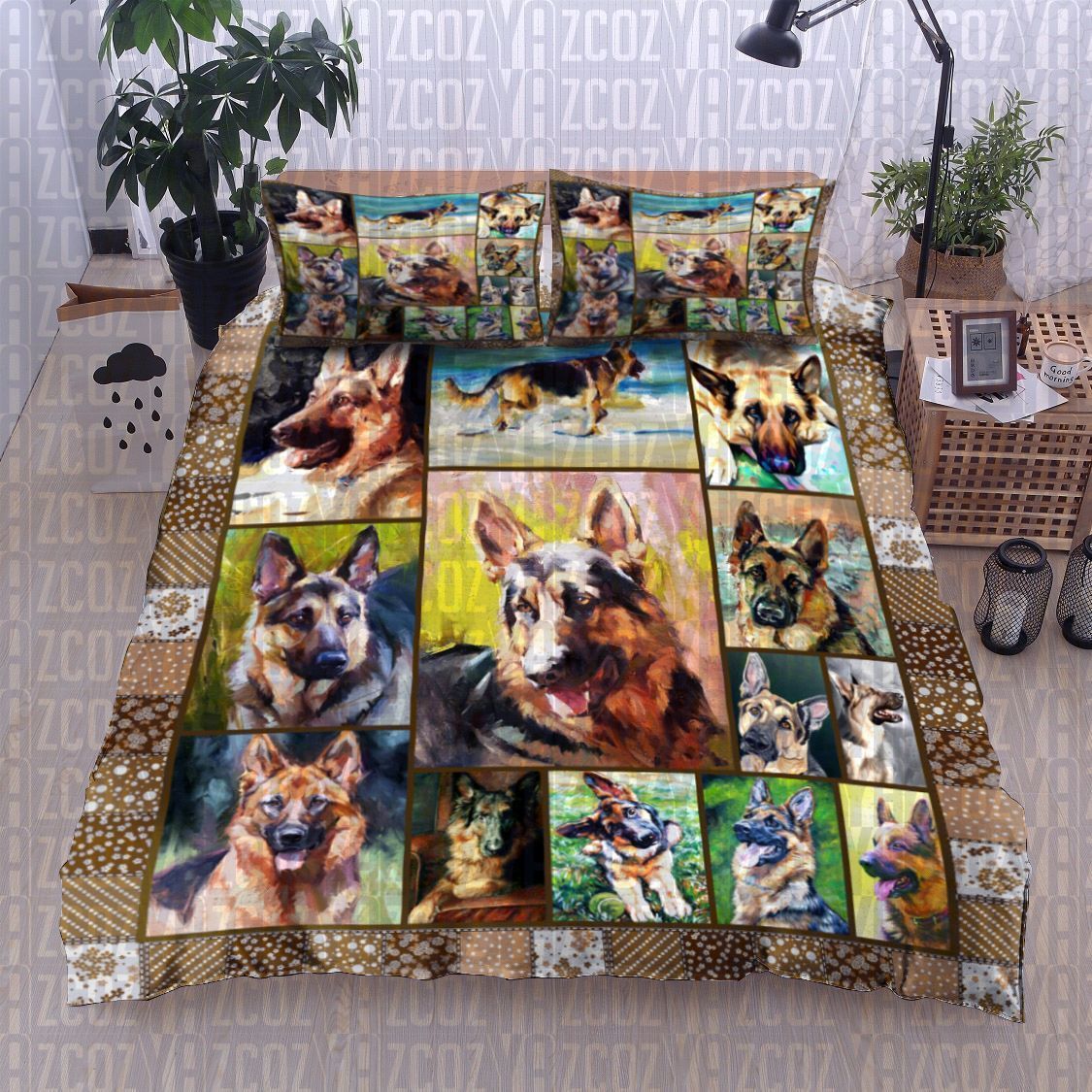 German Shepherd Dog Bedding Set
