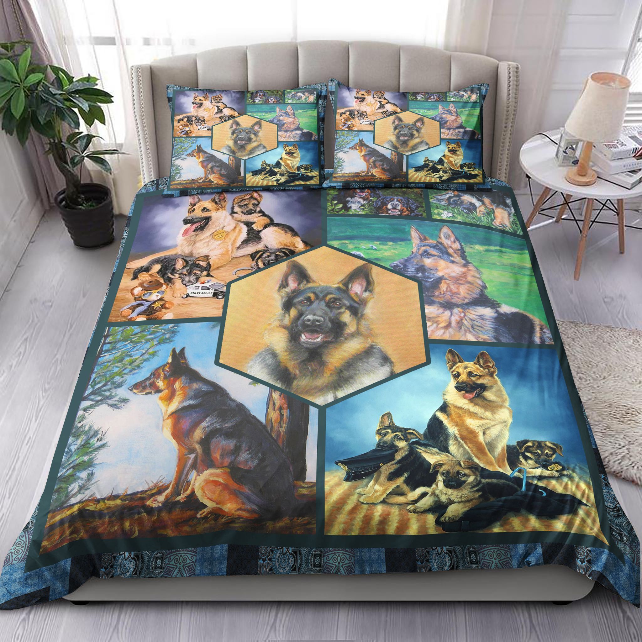 German Shepherd Dog Bedding Set