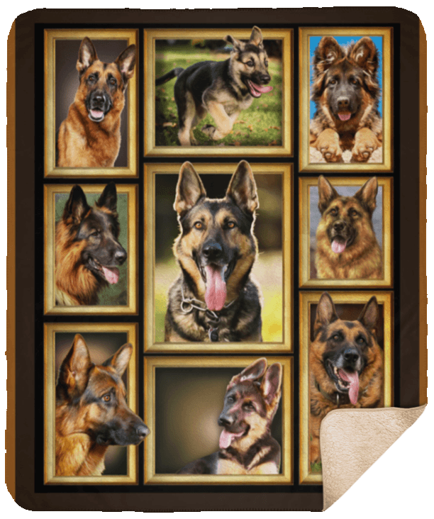 German Shepherd Dog Lover Sherpa Fleece Blanket