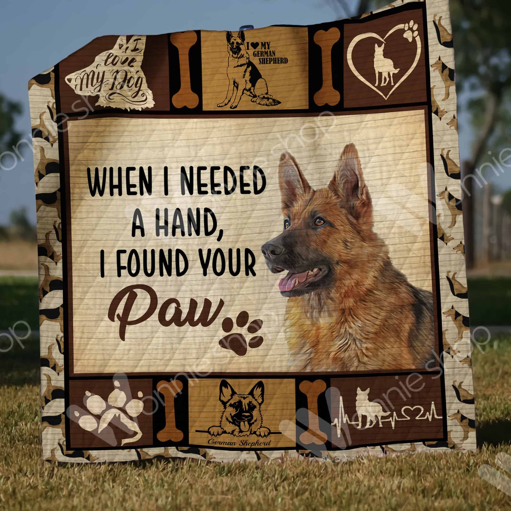 German Shepherd Dog Quilt Blanket DHC0302778TD