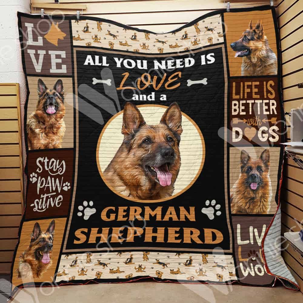 German Shepherd Dog Quilt Blanket DHC0602622TD
