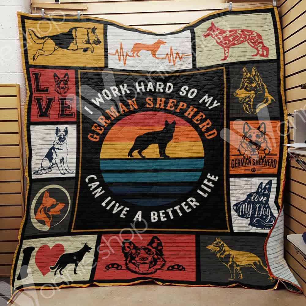 German Shepherd Dog Quilt Blanket DHC1002638TD