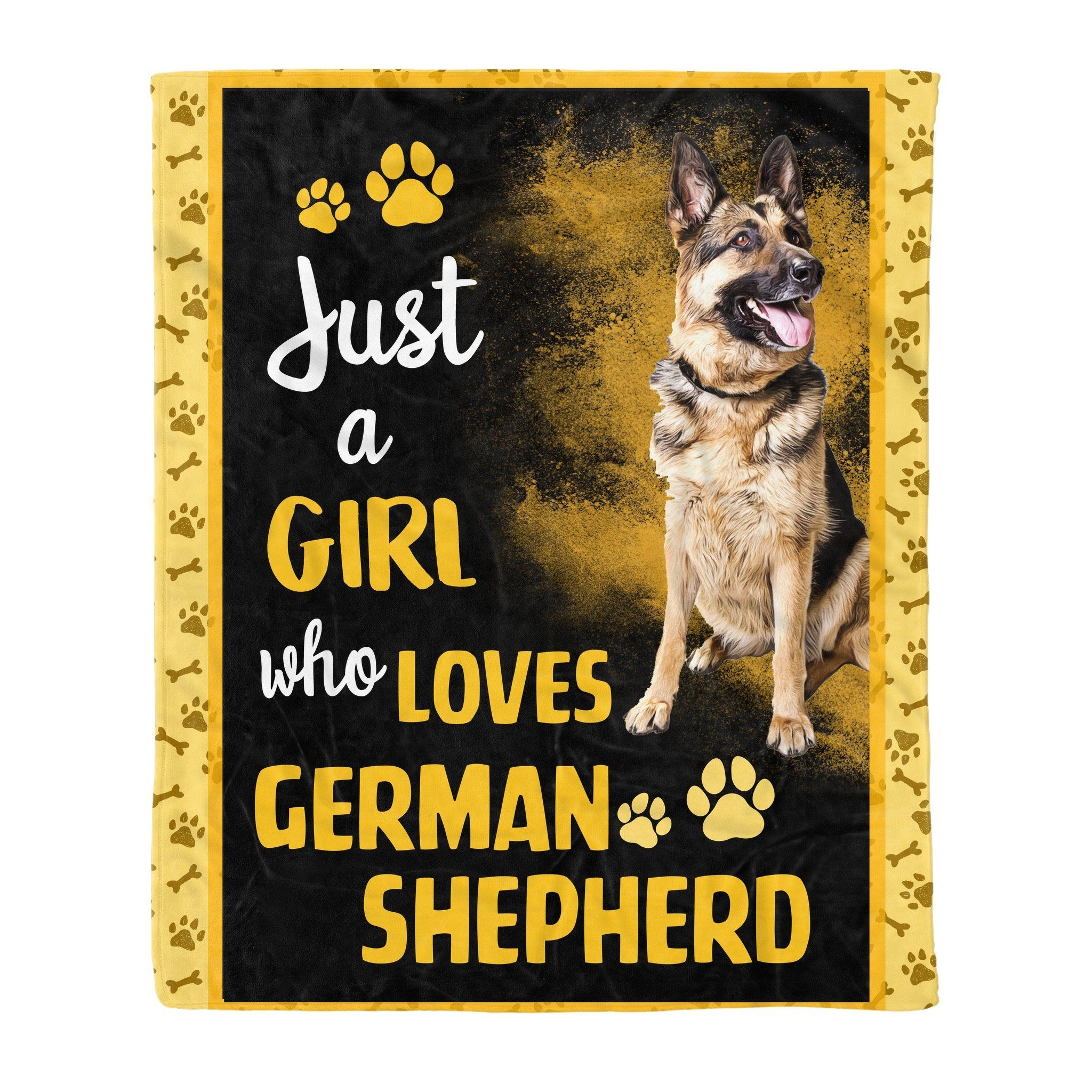 German Shepherd Fleece Blanket