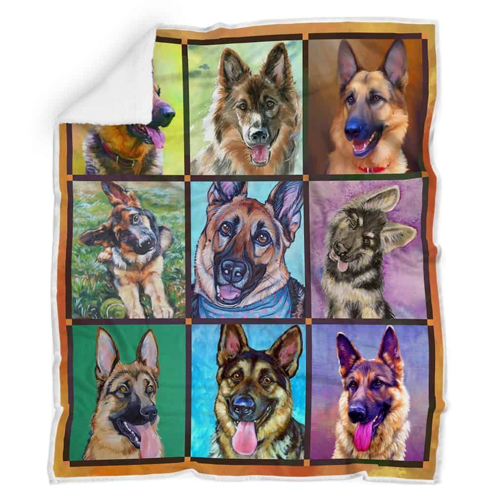 German Shepherd Fleece Blanket