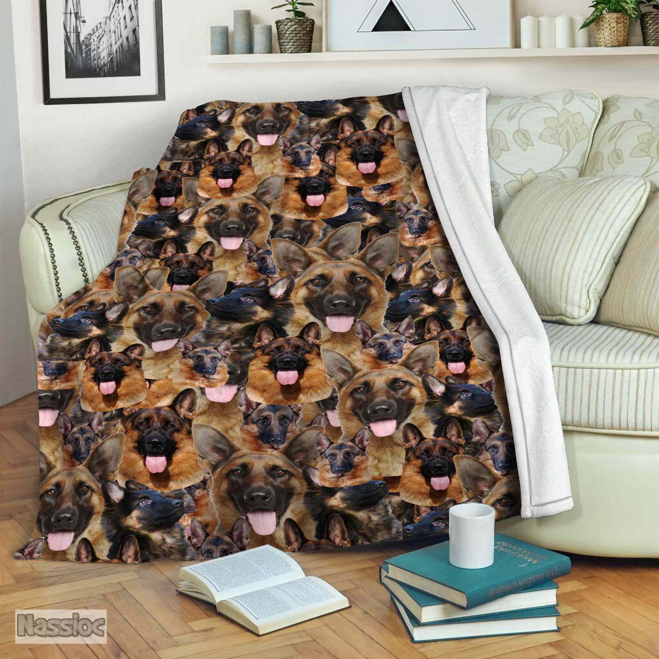German Shepherd Fleece Blanket