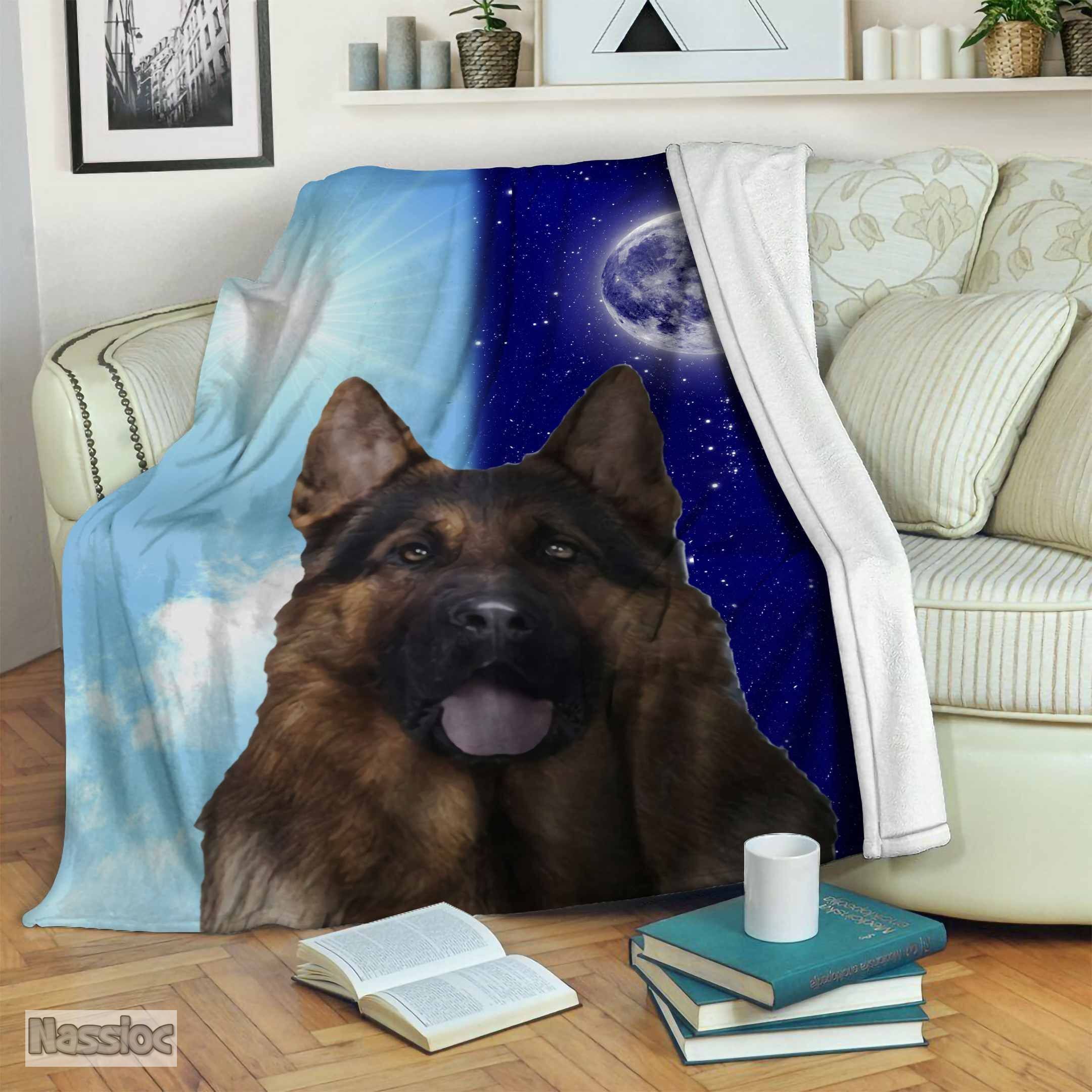 German Shepherd Fleece Blanket