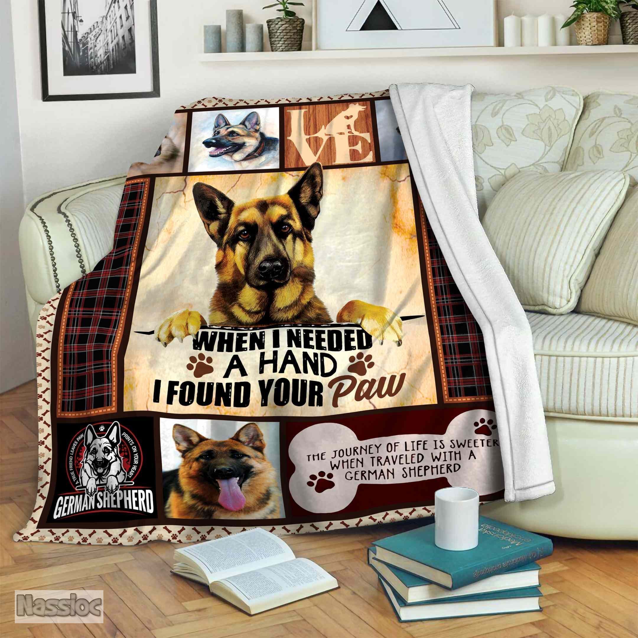 German Shepherd Fleece Blanket